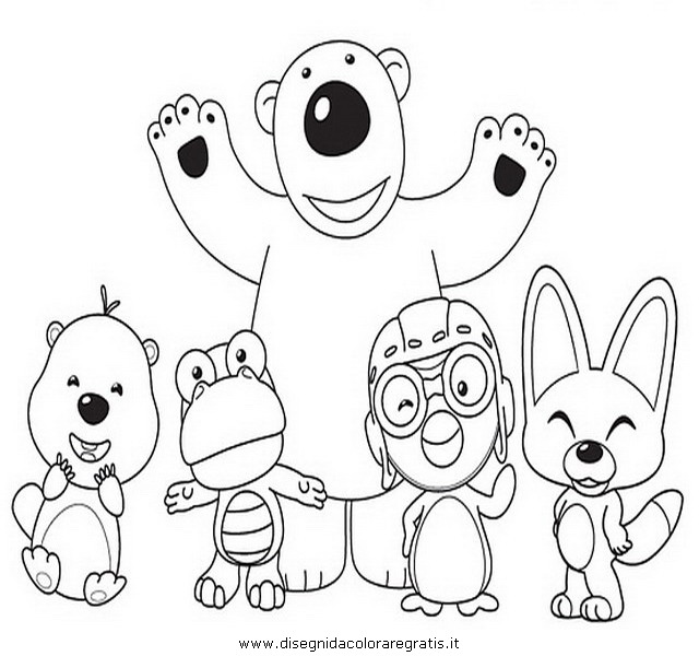 pororo coloring pages copy lucas – Free Printables